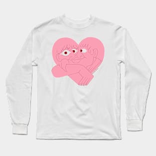 Two Halves of One Heart Long Sleeve T-Shirt